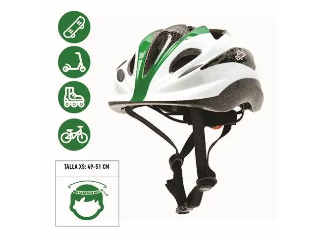 Casco Niño Deportivo 912 Green On Wheels