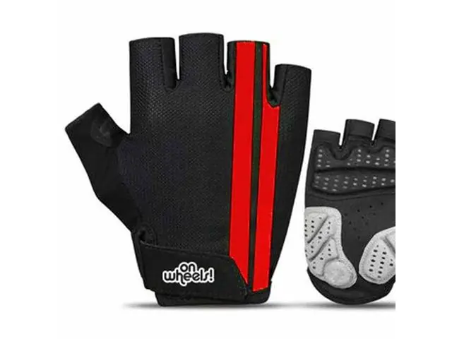 Guante Corto Ow Negro/Rojo Talla M On Wheels