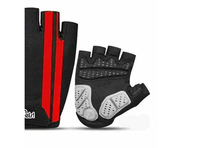 Guante Corto Ow Negro/Rojo Talla M On Wheels