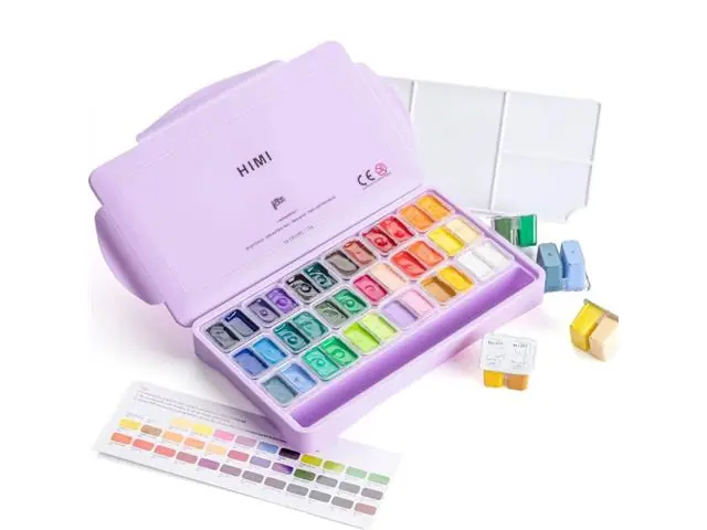 Set Gouache 36 Colores / 12Gr Himi-Miya