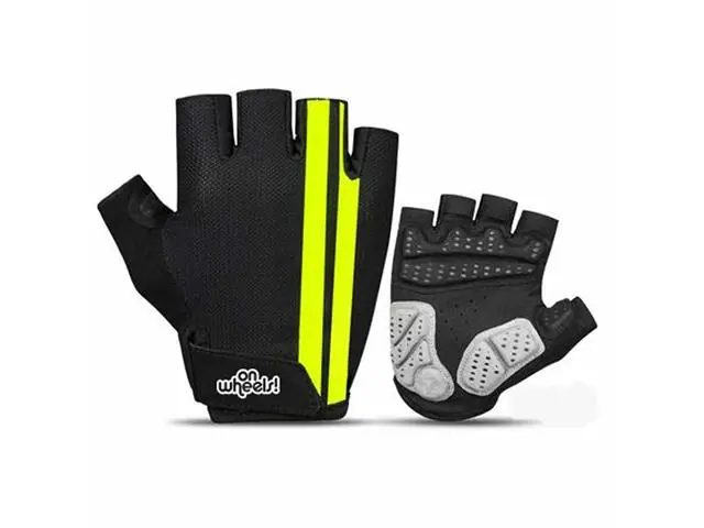 Guante Corto Ow Negro/Amarillo Talla M On Wheels