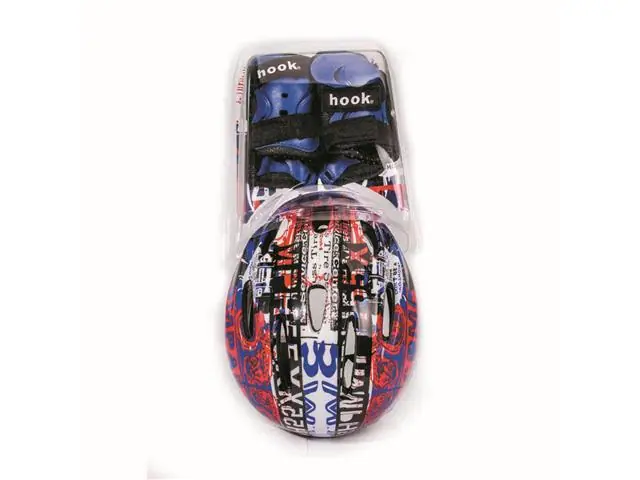 Set Proteccion y Casco Niño + Muñequera Hook