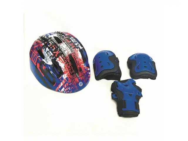 Set Proteccion y Casco Niño + Muñequera Hook