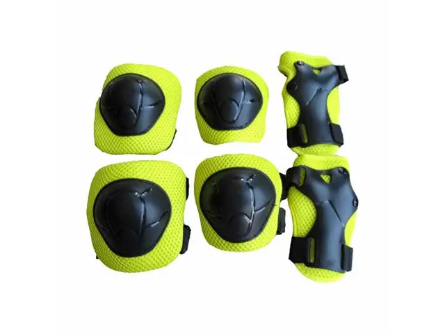 Set Casco y Protecciones Ow Infantil Amarillo On Wheels