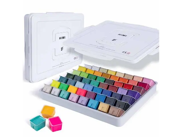 Set Gouache 56 Colores 30gr Himi-Miya