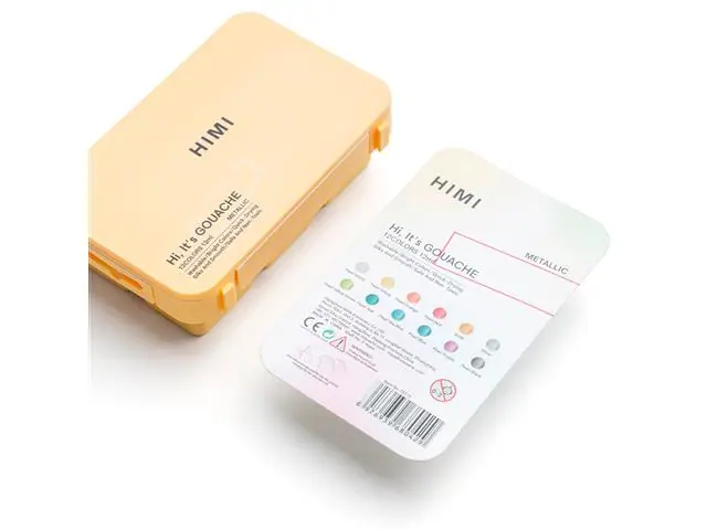 Set de Gouache Metalizada 12 Colores 12ml Himi-Miya