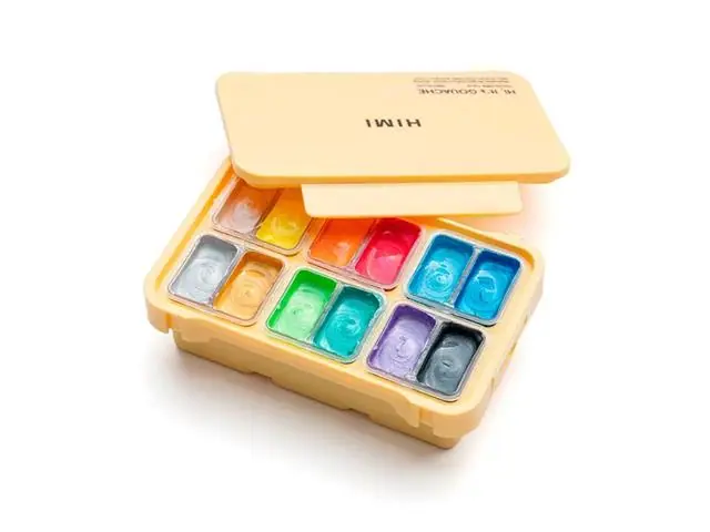 Set de Gouache Metalizada 12 Colores 12ml Himi-Miya
