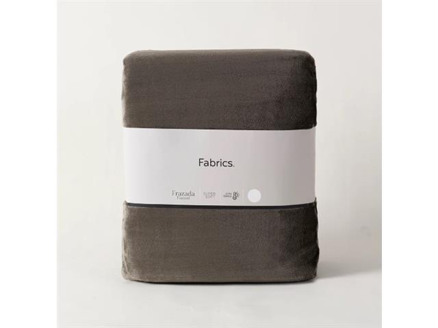 Frazada 400 Gramos 2 Plazas Gris Fabrics