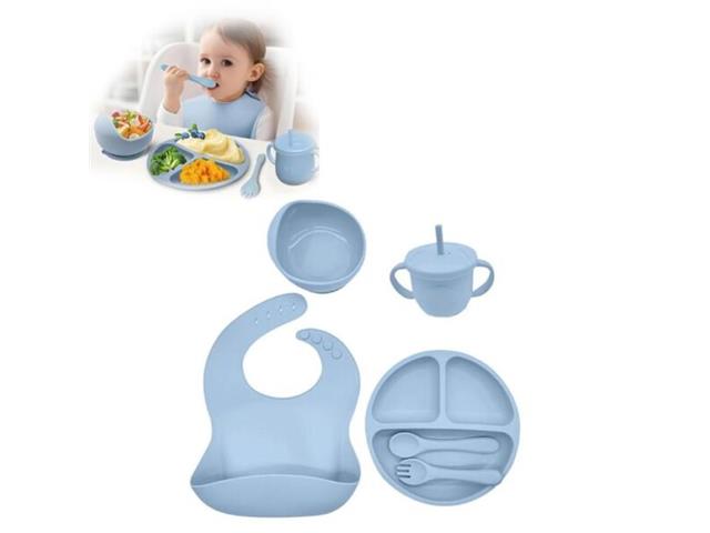 Kit De Alimentación para bebé 6 Piezas Azul Pastel Úpale