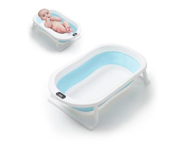Bañera para Bebés Retráctil Con Termómetro Celeste B15 Úpale