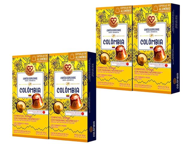 Combo 40 Cápsulas Nespresso 3 Corações Regiões do Mundo Colômbia - 1