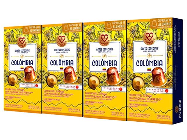 Combo 40 Cápsulas Nespresso 3 Corações Regiões do Mundo Colômbia