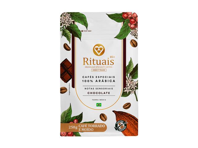 Combo 3 Corações Café Torrado e Moído Rituais Chocolate 500G - 1