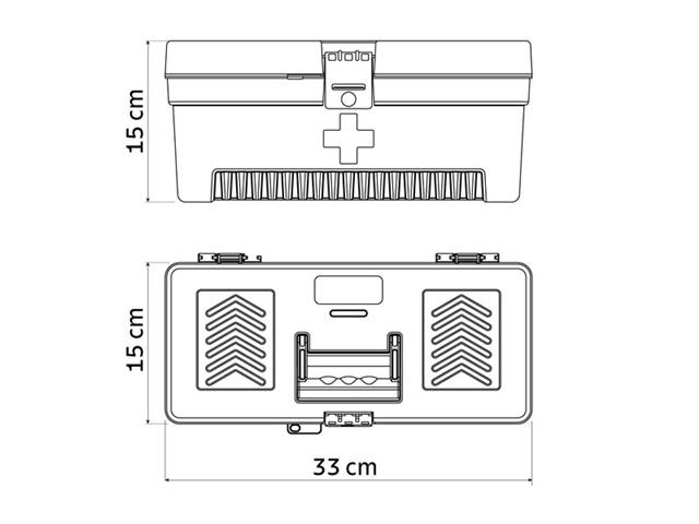 Caixa Plástica para Medicamentos Tramontina 13" - 1