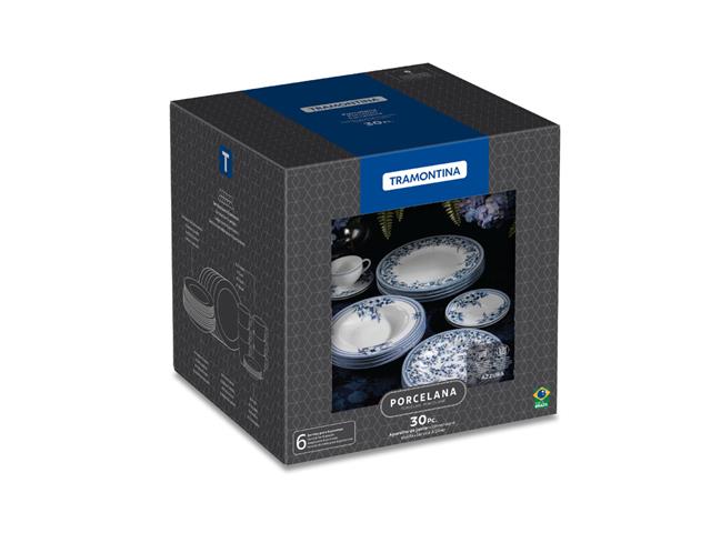 Aparelho de Jantar Tramontina Azzura em Porcelana Decorada 30 Peças - 6