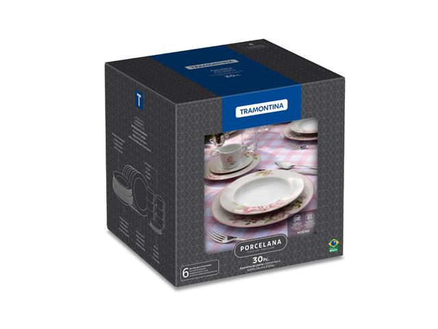 Aparelho de Jantar Tramontina Poème em Porcelana Decorada 30 Peças - 8