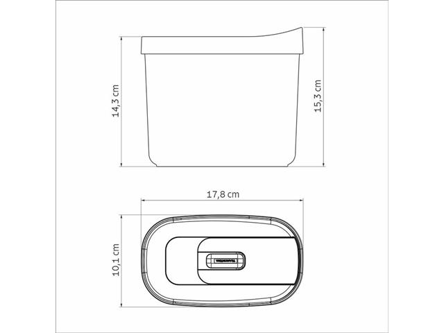 Pote Tramontina MixColor em Polipropileno Verde Sálvia  1,5 L - 2