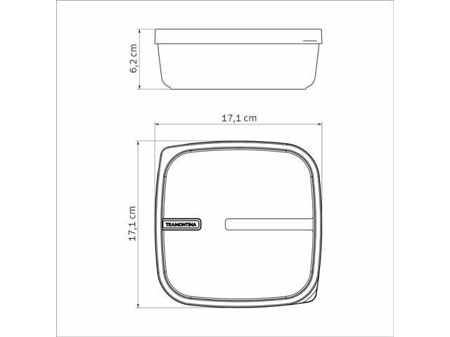 Pote Tramontina MixColor em Polipropileno Verde Sálvia com Tampa 1,1 L - 2