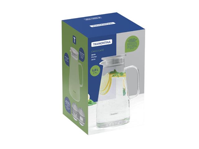 Jarra em Vidro Borossilicato Tramontina com Tampa em Aço Inox 1,8 L - 5