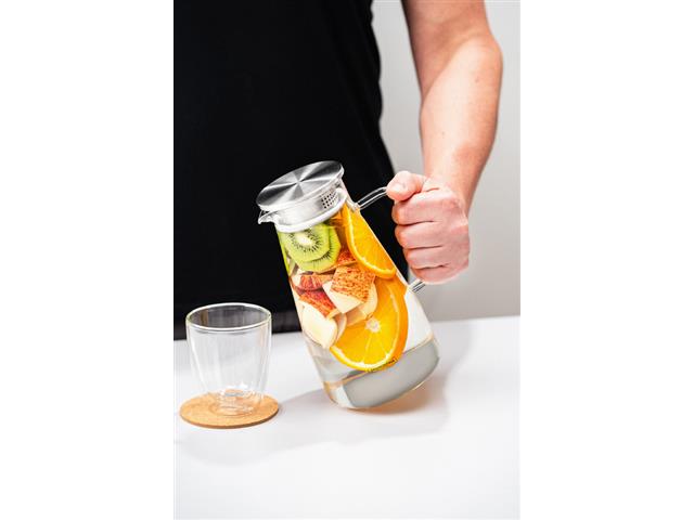 Jarra em Vidro Borossilicato Tramontina com Tampa em Aço Inox 1,8 L - 6