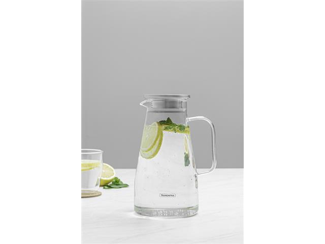 Jarra em Vidro Borossilicato Tramontina com Tampa em Aço Inox 1,8 L - 7