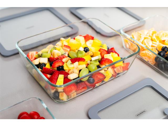 Pote de Vidro Tramontina Vittra Retangular com Tampa Hermética 1,4 L - 4