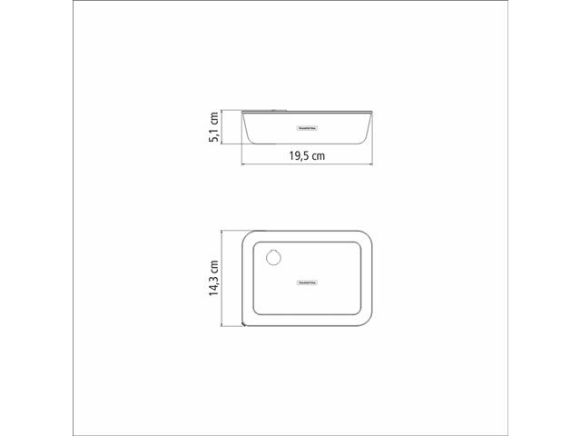 Pote de Vidro Tramontina Vittra Retangular com Tampa Hermética 0,7 L - 5
