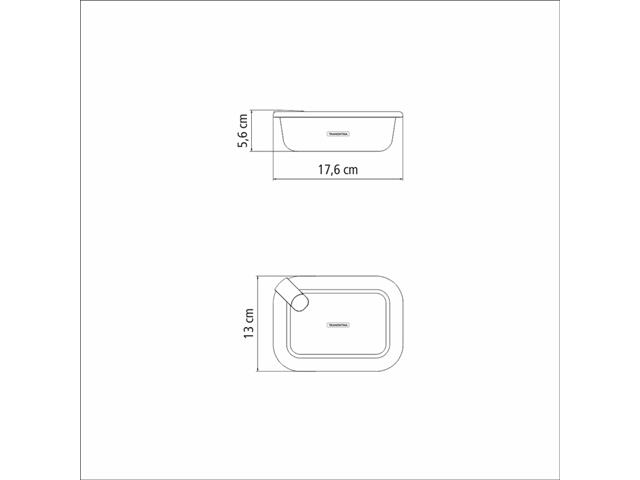 Pote de Vidro Tramontina Vittra Retangular com Tampa Hermética 0,64 L - 7
