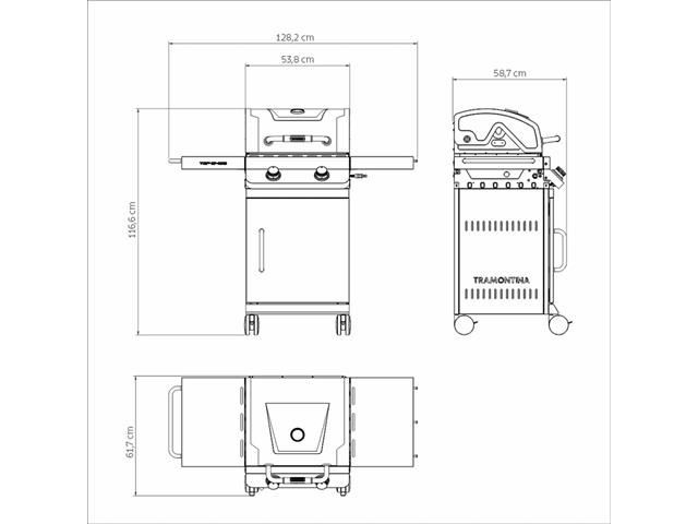 Churrasqueira a Gás Tramontina TGP 2400 - 5