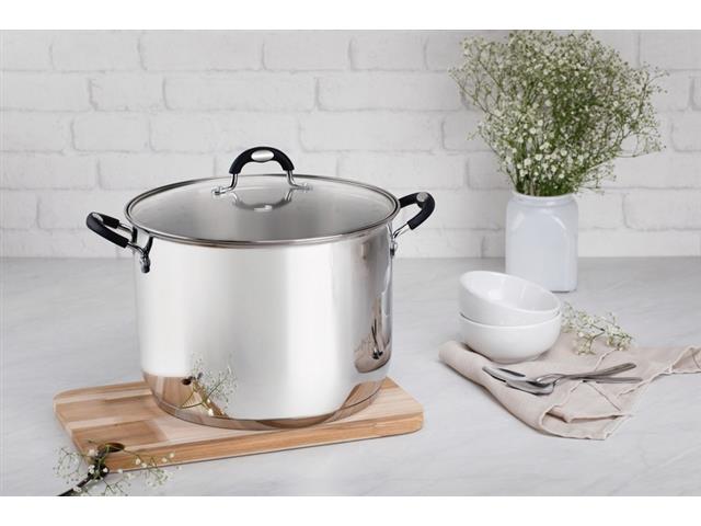 Caldeirão Tramontina Astro Silicone em Aço Inox com Tampa 7,6 L - 4