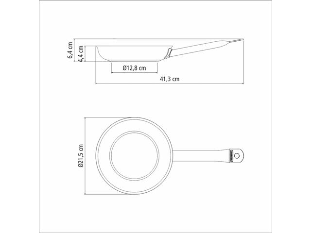 Frigideira Tramontina Professional Rasa em Aço Inox 1,1 L - 6