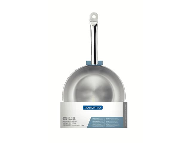 Frigideira Tramontina Professional Rasa em Aço Inox Fundo Triplo 1,1 L - 2