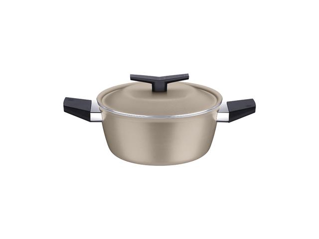 Jogo de Panelas Tramontina Spezia Antiaderente Starflon Areia 4 Peças - 1