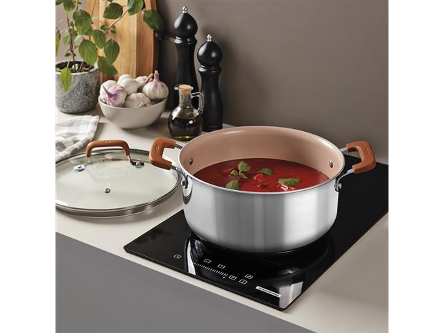 Caçarola Tramontina Romagna em Aço Inox e Alumínio Marfim 24 cm 5,24 L - 4
