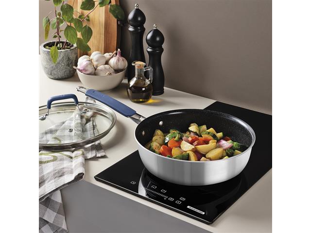 Frigideira Funda com Tampa Tramontina Romagna em Aço Inox 3,1 L - 4