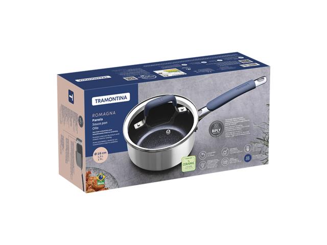 Panela Tramontina Romagna em Aço Inox e Alumínio 1,5 L - 3