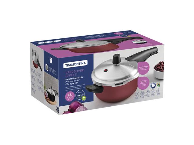 Panela de Pressão Tramontina Vancouver Alumínio Antiaderente 3L - 2