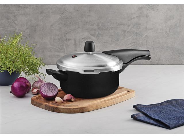Panela de Pressão Tramontina Vancouver Alumínio Antiaderente Preto 3L - 2