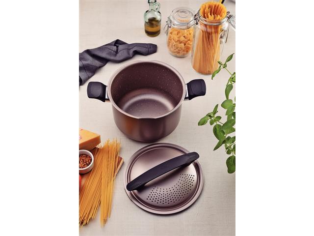 Espagueteira Tramontina Milazzo Antiaderente Amêndoa 22 cm - 5