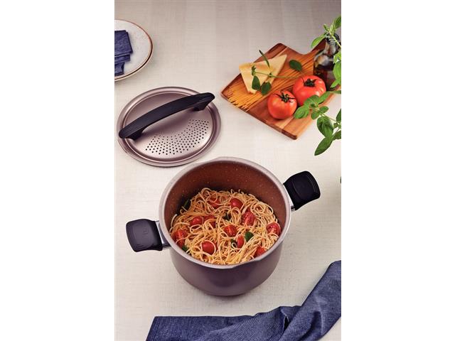 Espagueteira Tramontina Milazzo Antiaderente Amêndoa 22 cm - 6