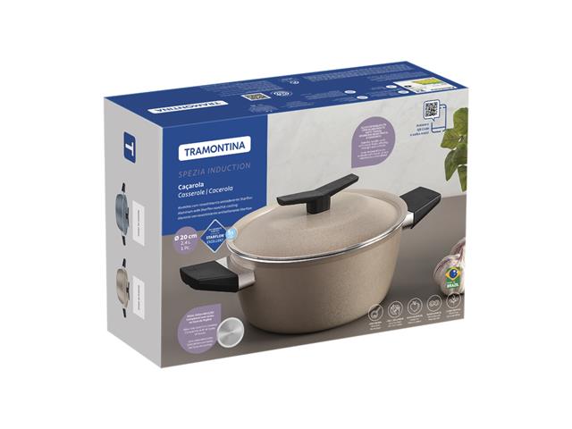 Caçarola Tramontina Spezia Induction Antiaderente Azul Ardósia 20 cm - 2