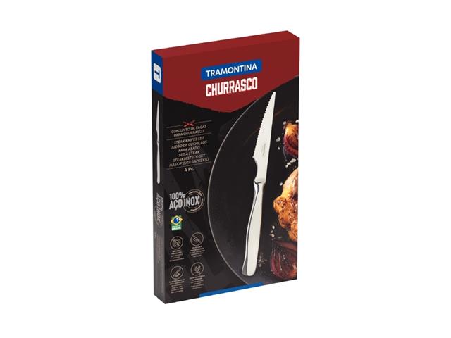 Conjunto de Facas para Churrasco Tramontina Zurique em Aço Inox 4 Pças - 1