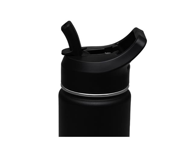 Garrafa Térmica Tramontina 650 ml Preta com Canudo - 6