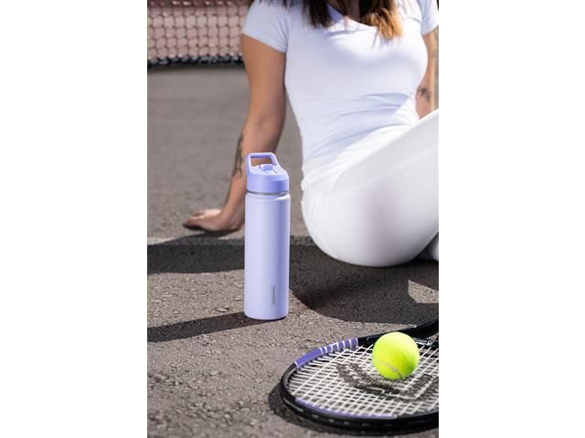 Garrafa Térmica Tramontina 650 ml Lilás com Canudo - 5