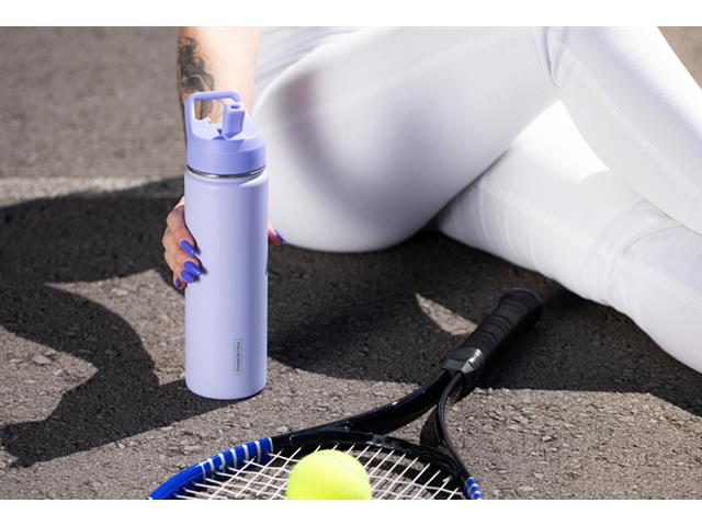 Garrafa Térmica Tramontina 650 ml Lilás com Canudo - 8