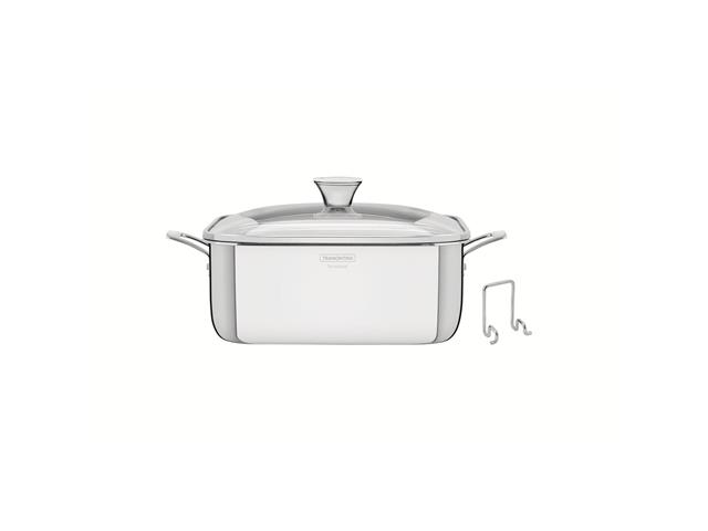 Cacerola Tramontina Cuadrada Acero Inox 7,3 L