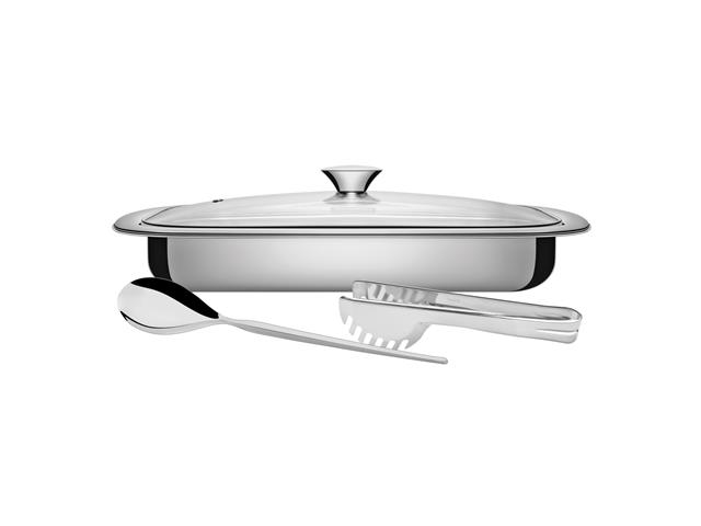 Juego para Hornear y Servir Acero Inox 3 pzsTramontina
