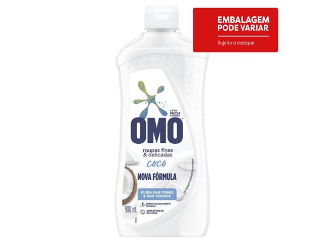 Lava-Roupas Líquido Coco Omo Squeeze 900ml - 0
