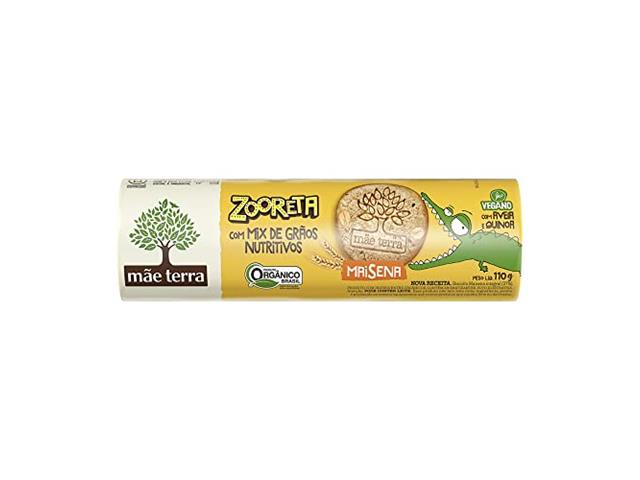 Biscoito Maizena Integral Orgânico Mãe Terra Z...