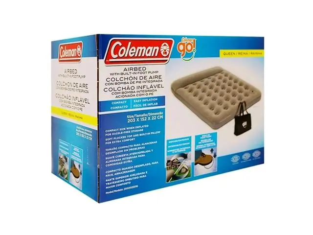 Colchón Queen Go Coleman Con Bomba De Pie